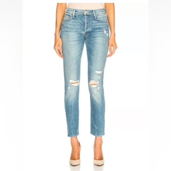 MOTHER STINGER FLOOD IN HIGH AS THE HEAVENS STRAIGHT SKINNY,HIGH RISE,BUTTON FLY - Picture 1 of 16